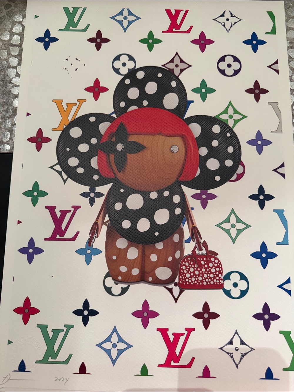 Death NYC Louis Vuitton Multicolor Monogram Pop Art Print
